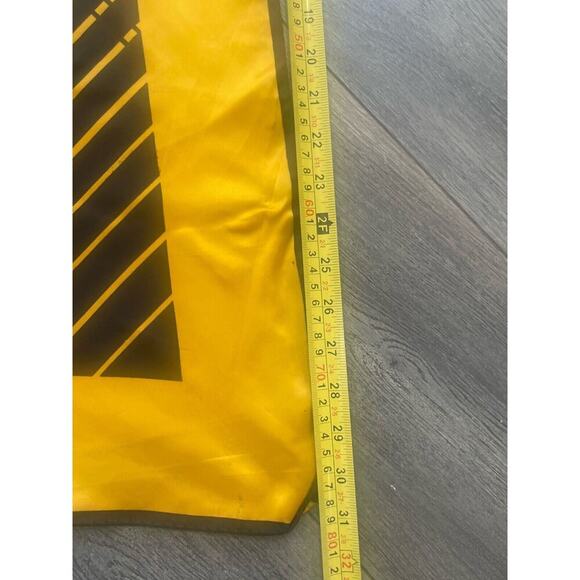 Vintage Scarf Wrap Square Geometric 31” Yellow Retro Career Multi-functional - Picture 5 of 8